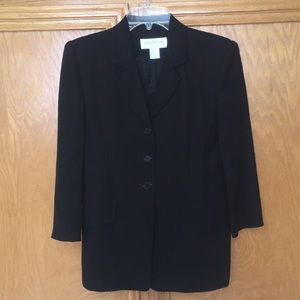 Jones New York pinstripe long blazer